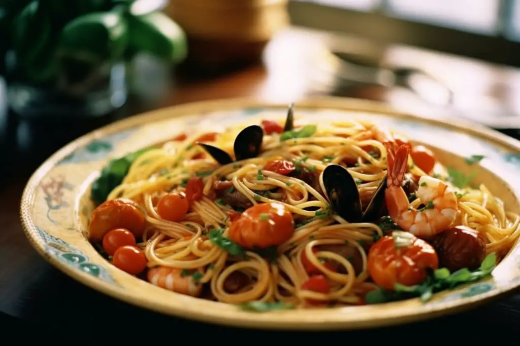 spaghetti aux fruits de mer