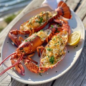 Recette de pêche au homard : Homard grillé avec beurre à l’ail