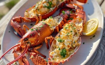 Recette de pêche au homard : Homard grillé avec beurre à l’ail