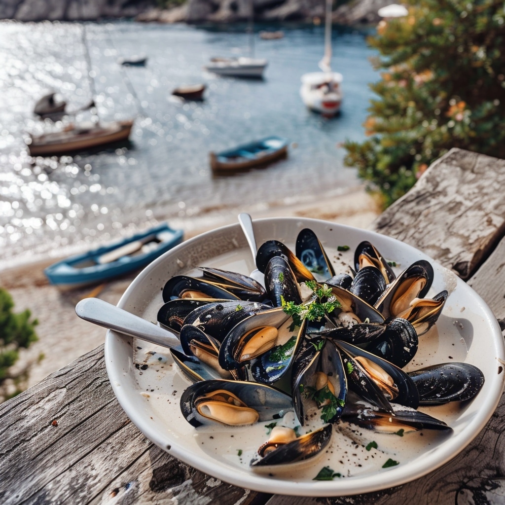 Recette de pêche aux moules : Moules marinières classiques