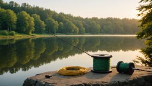 Montage d'une ligne de pêche avec accessoires nécessaires