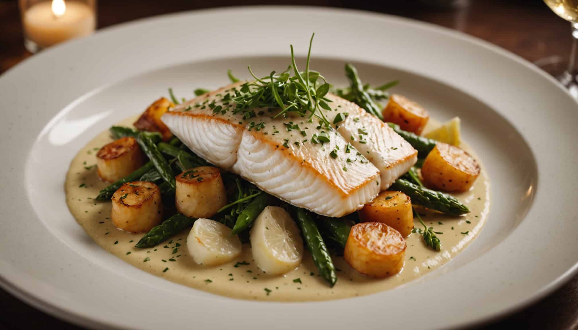 Poisson en sauce prêt à déguster avec garniture