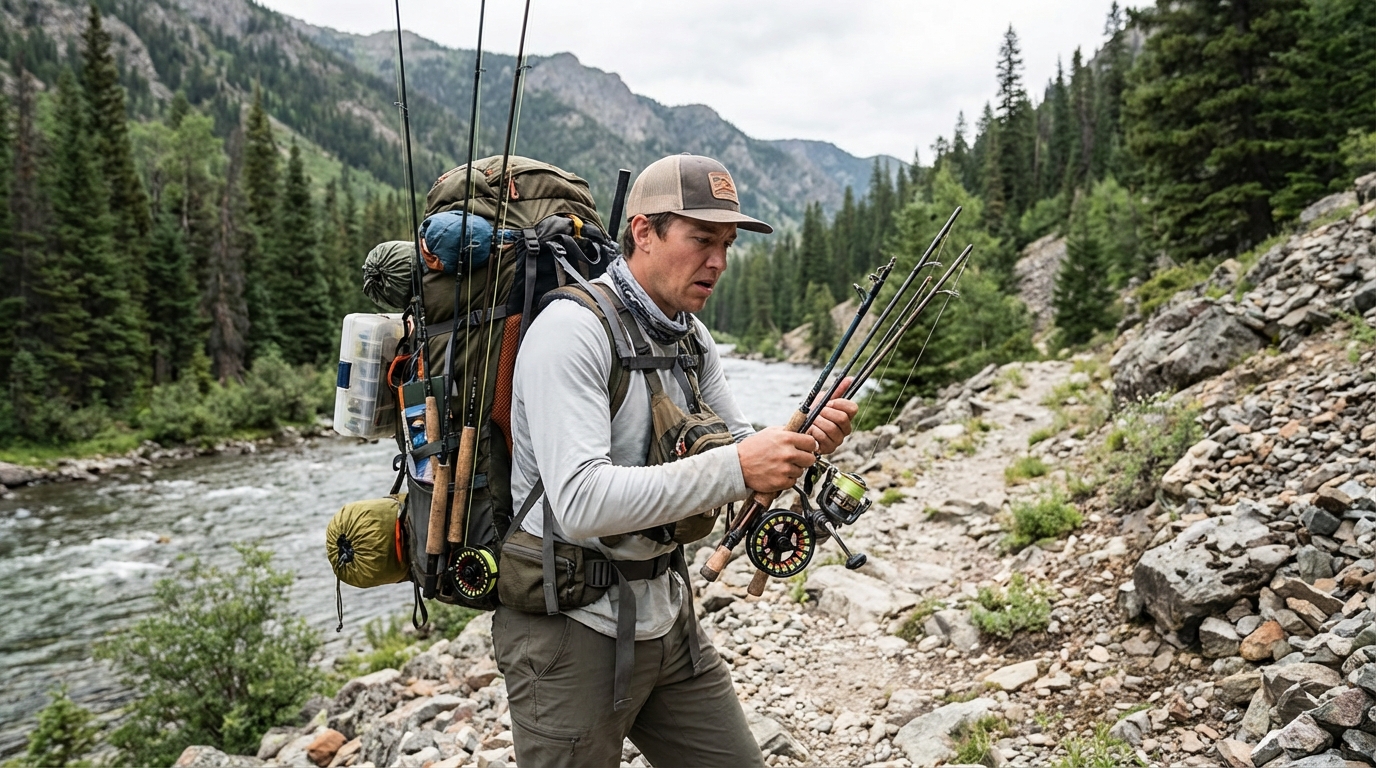 erreurs randonnée pêche - Erreur #2 : Choisir un Matériel Inadapté ou Trop Complexe