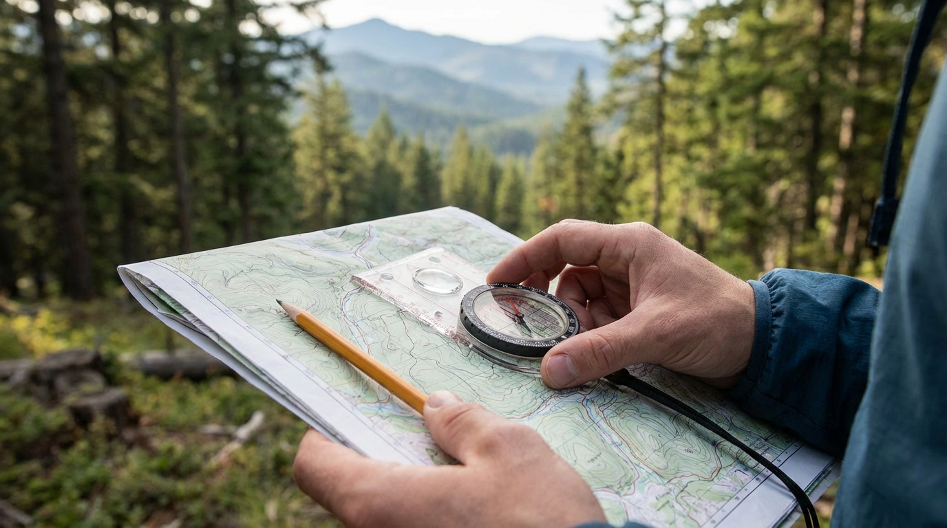 orientation randonnée - Maîtriser la Boussole : Technique Pratique Étape par Étape