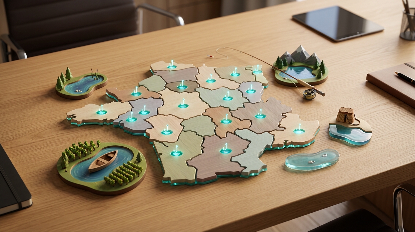 spot de pêche en étang - Les meilleurs spots de pêche en étang par région française