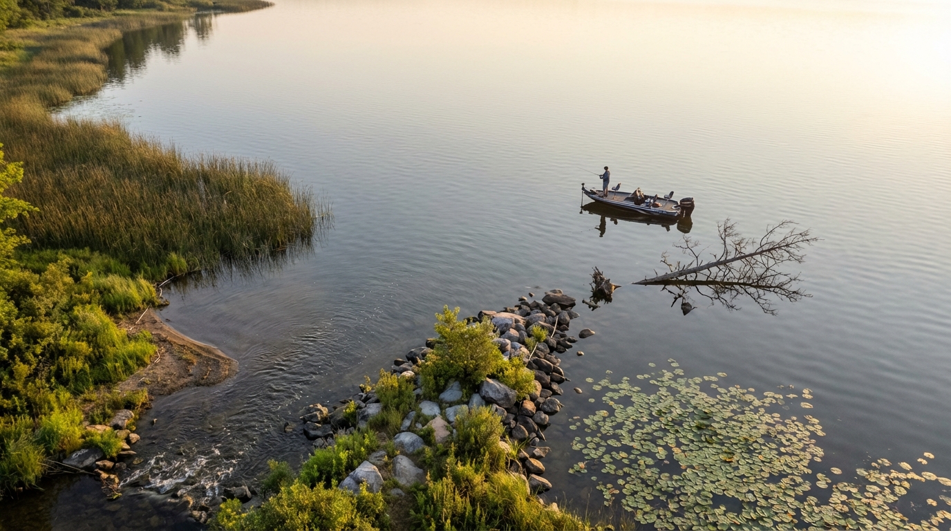 spot de pêche en lac - Comment Trouver un Bon Spot de Pêche en Lac : Les Critères Essentiels