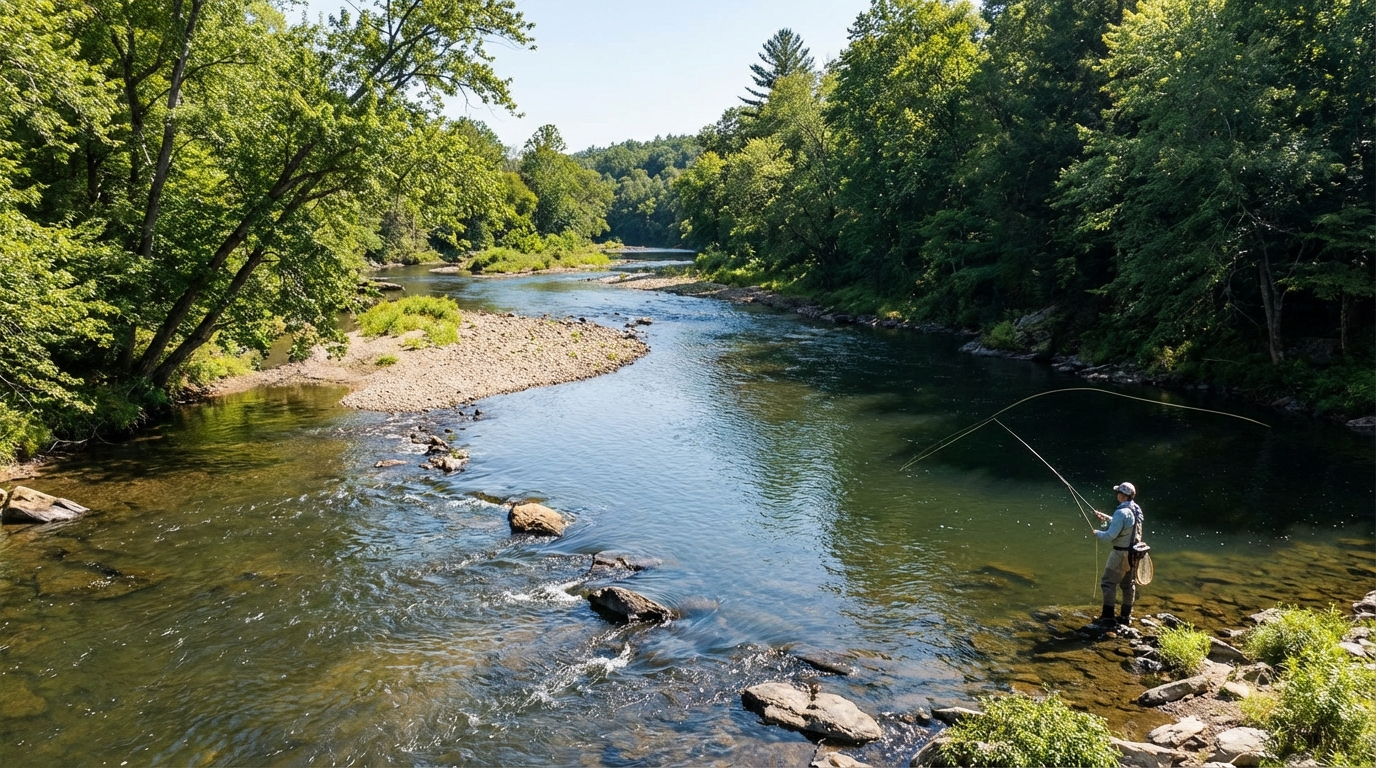 spot de pêche en rivière - Qu'est-ce qui Définit un Bon Spot de Pêche en Rivière