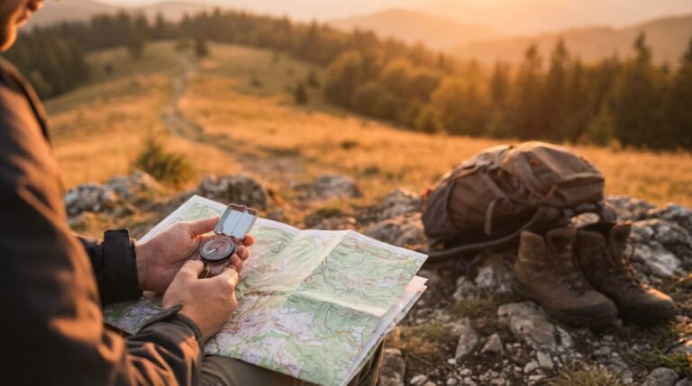 Orientation en randonnée : boussole + carte, la méthode simple pour ne plus se perdre