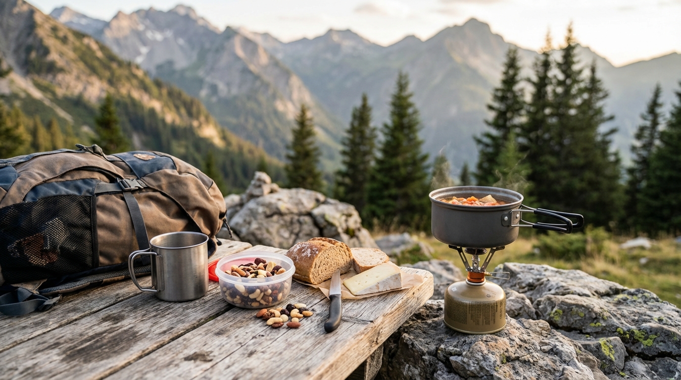 repas randonnée - Image de couverture