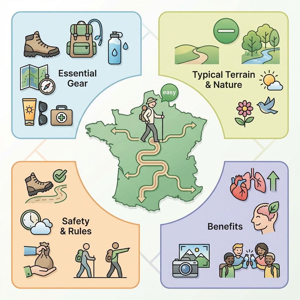 Infographie randonnée débutant France