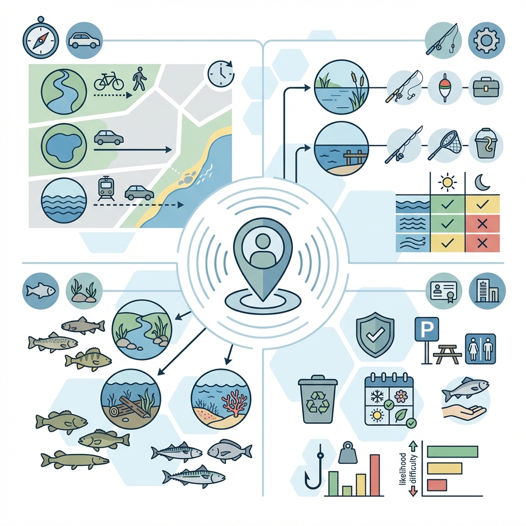 Infographie spot de pêche près de chez moi