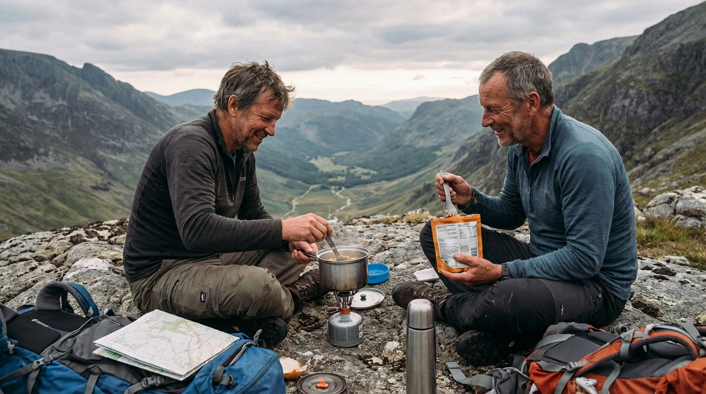 repas randonnée en situation réelle