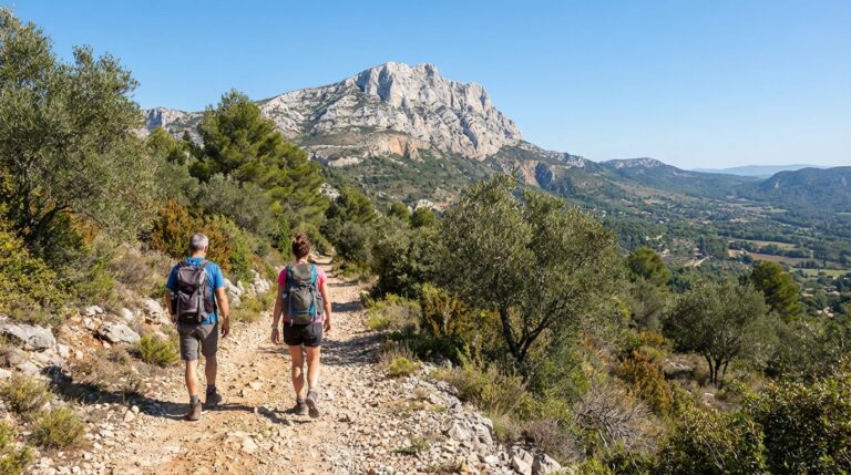 montagne sainte-victoire randonnée - Image de couverture