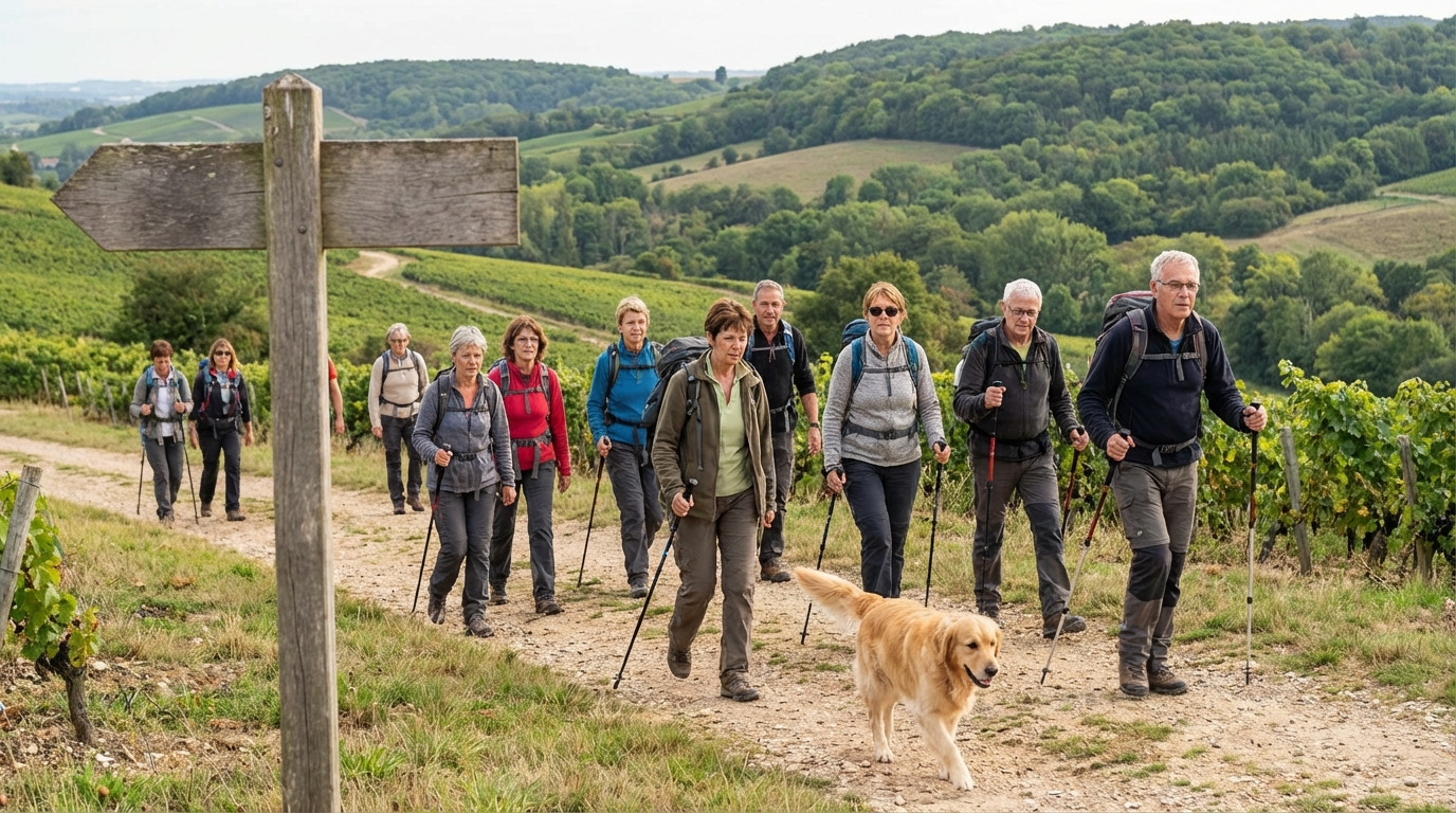 montagne de reims randonnée en situation réelle