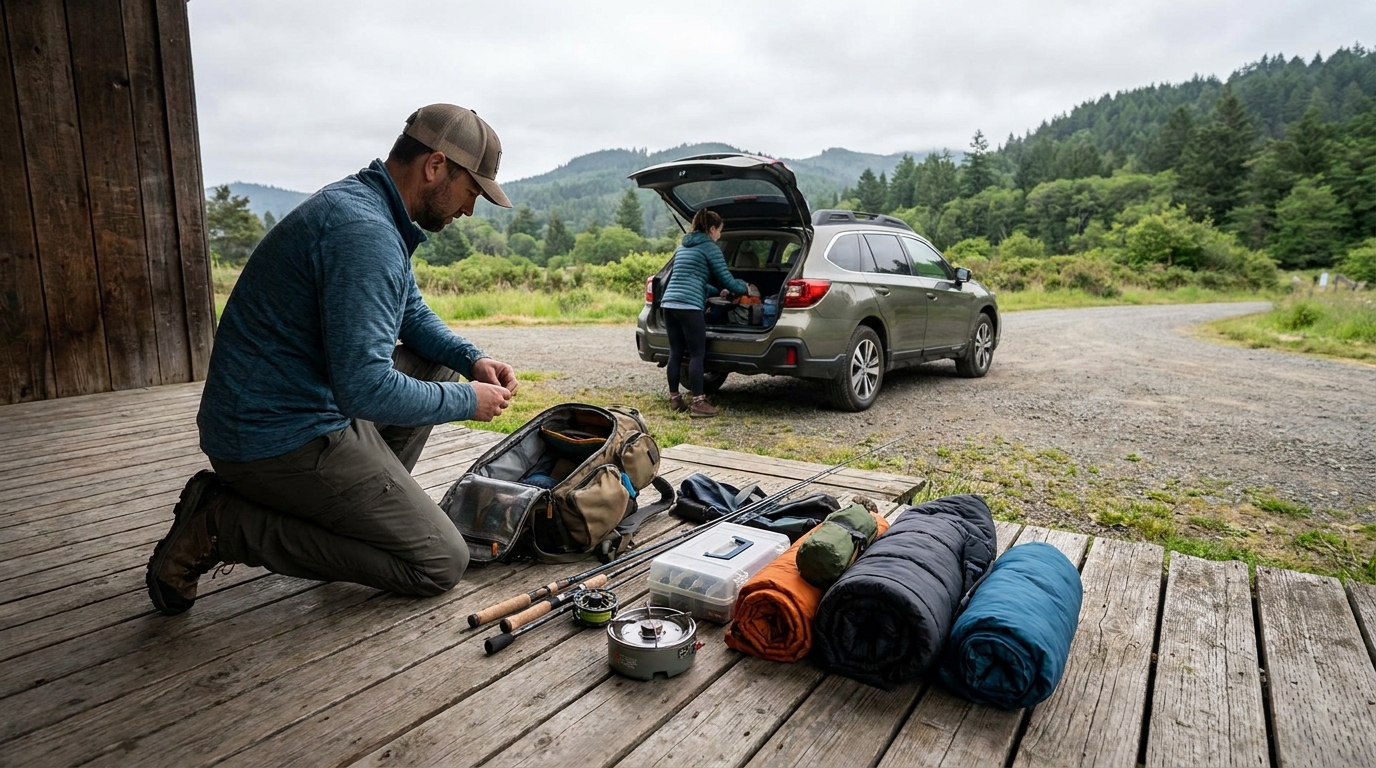 préparer une sortie rando pêche en situation réelle