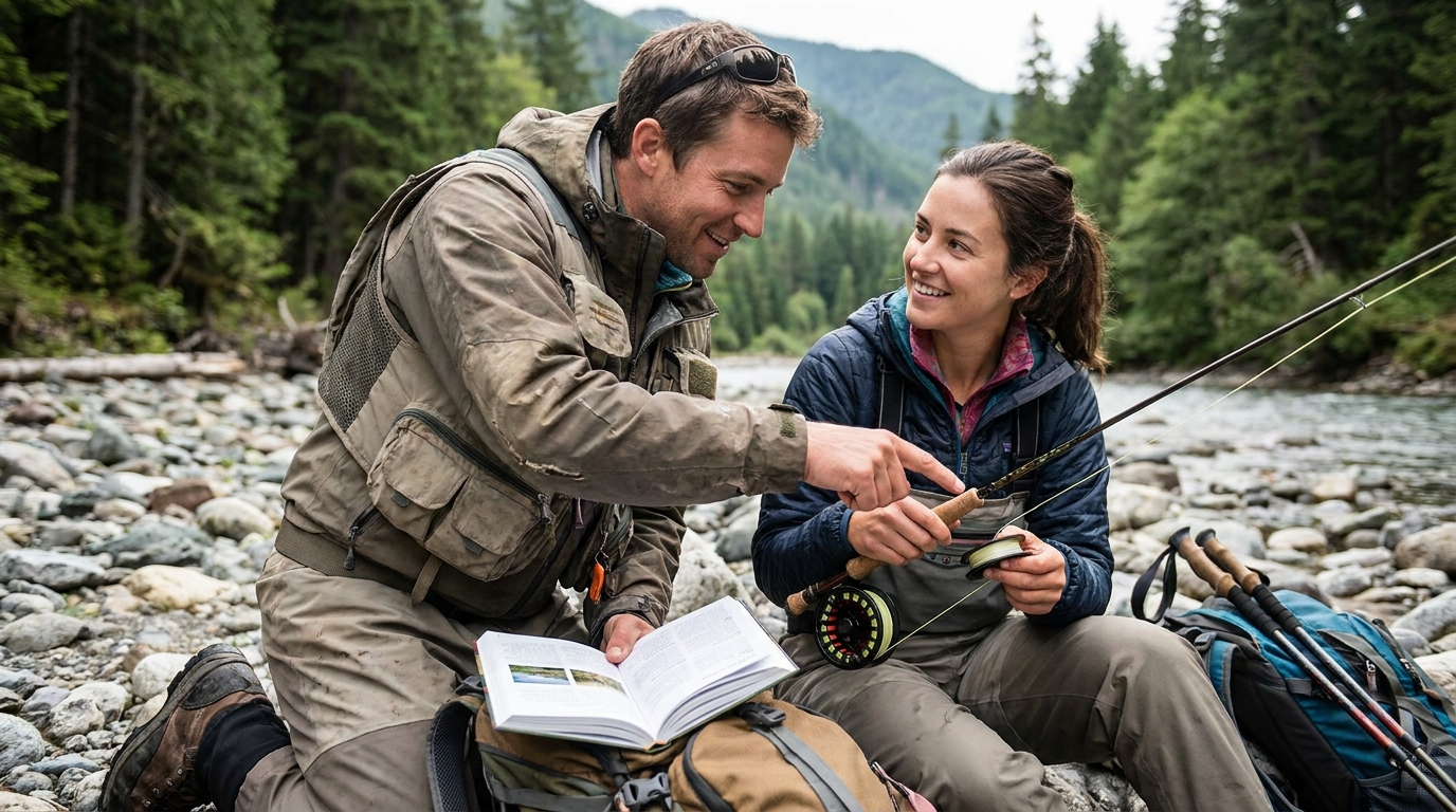 rando pêche conseils débutant en situation réelle