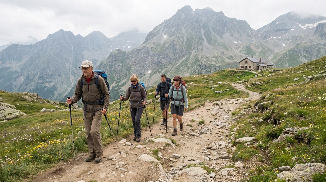 randonnée france montagne en situation réelle