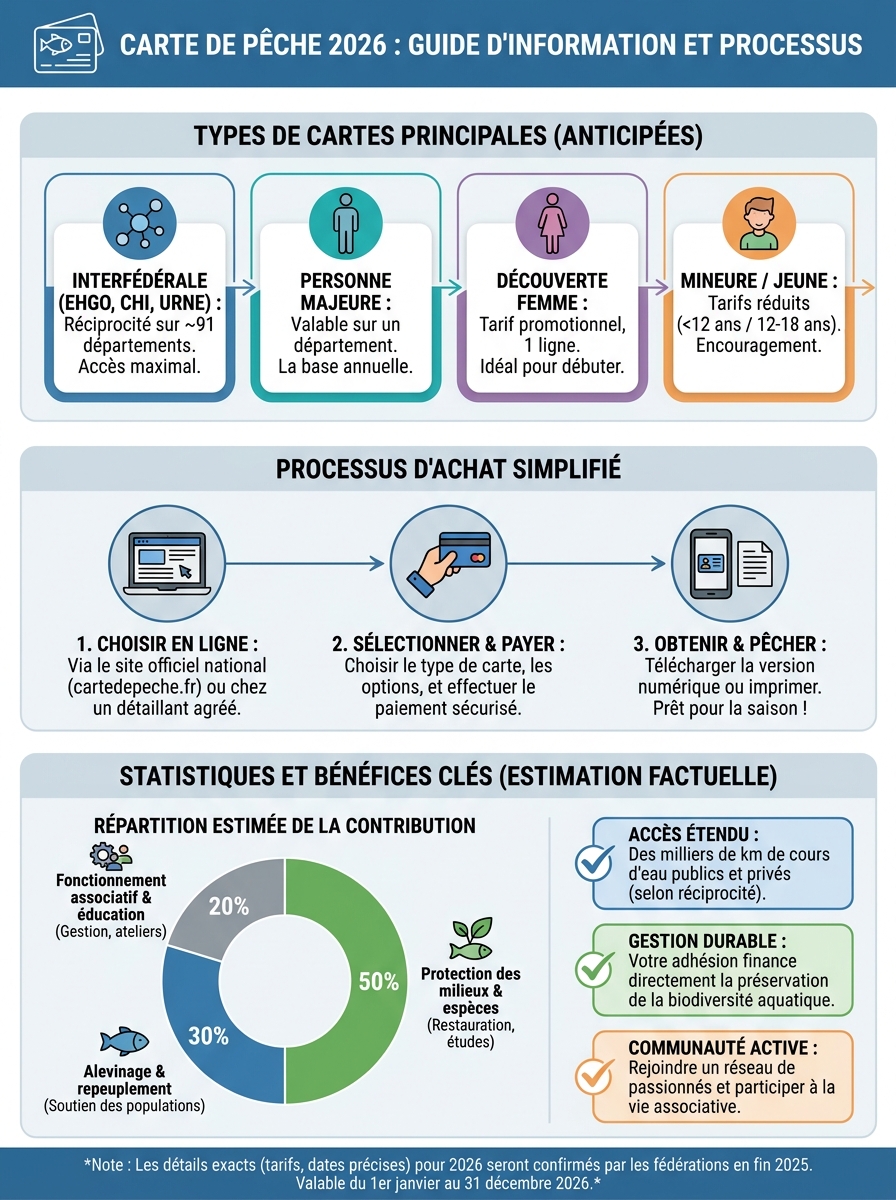Infographie carte de pêche 2026