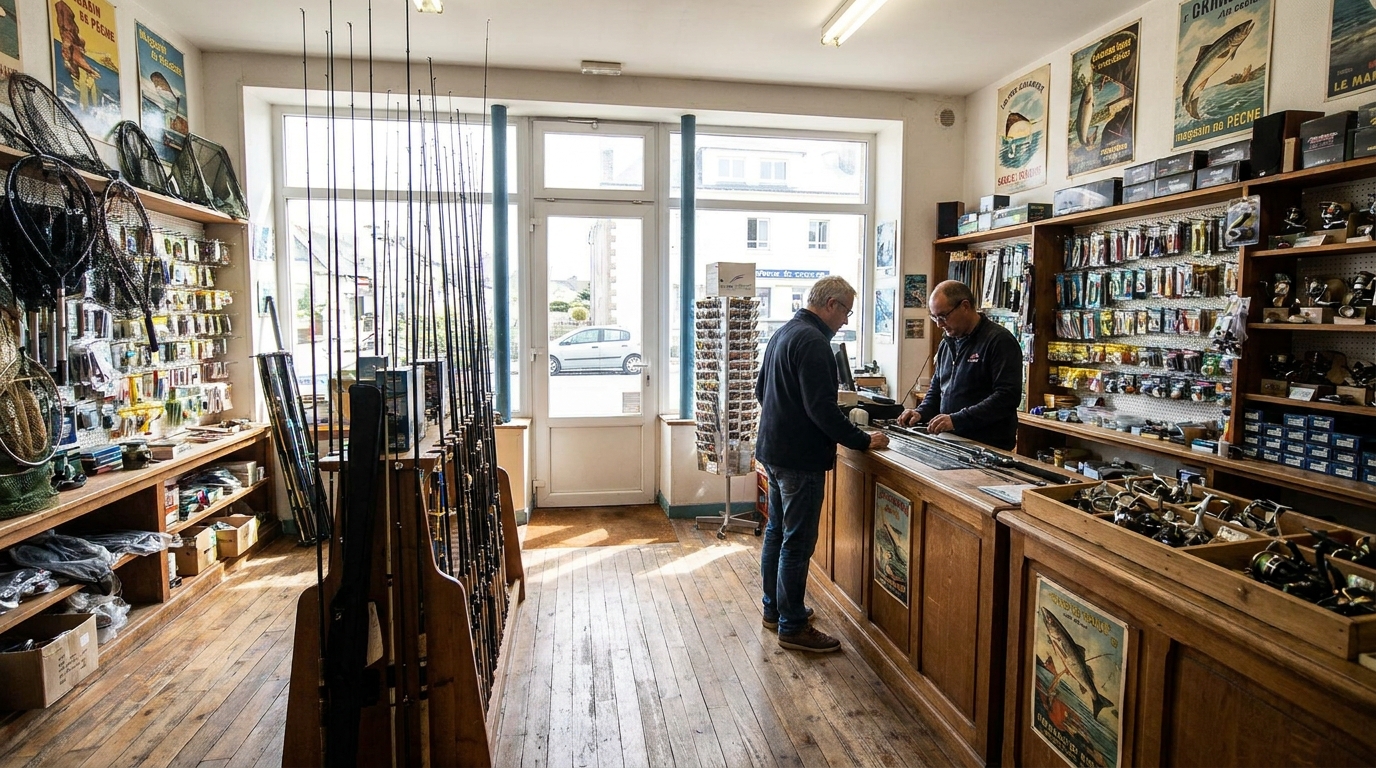 magasin de pêche - Image de couverture
